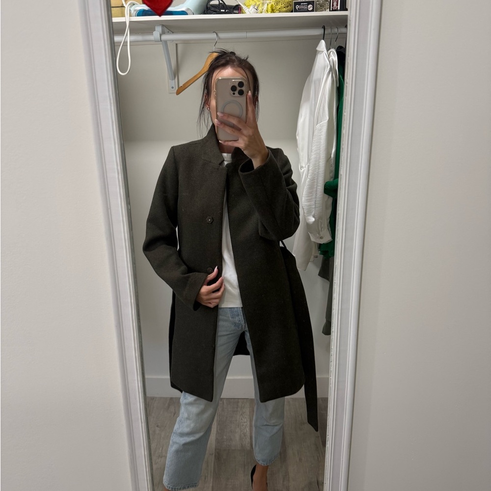 H&M Dark Green Trench Coat